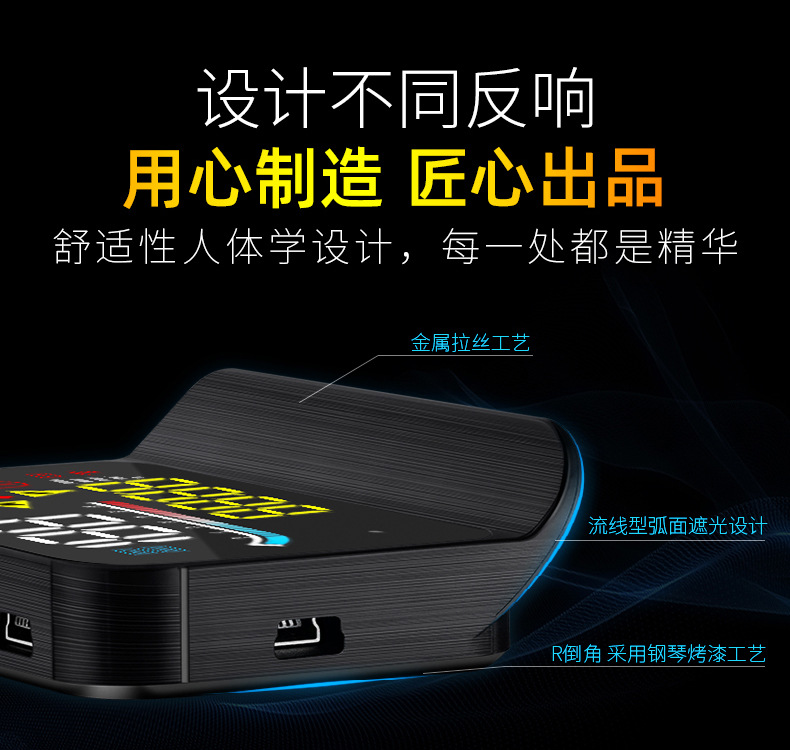 Weiying smart M17 car monitor car obd universal projector Shenzhen HD HUD head-up display
