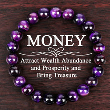 L 43213 Purple Dragon Stone Elastic Bracelet ����ʯ��������