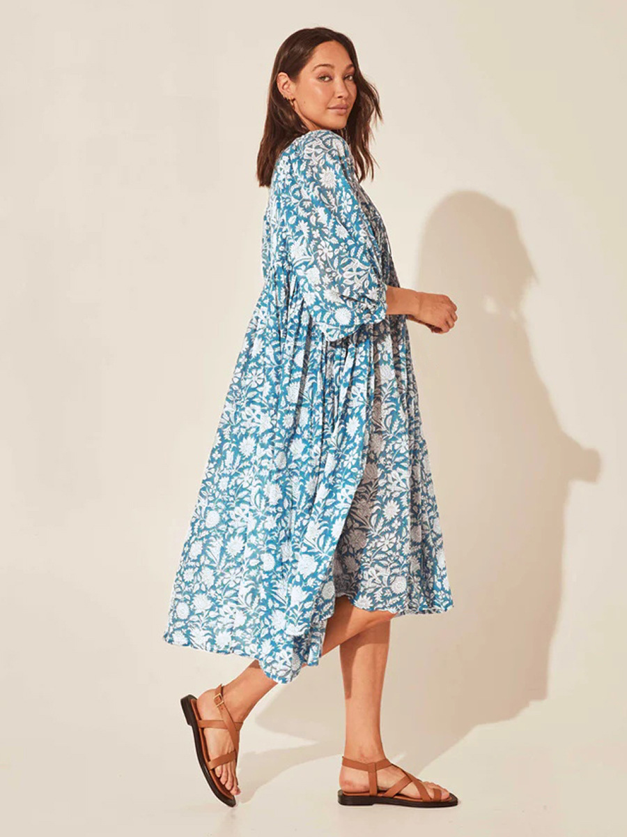 Floral Loose Half Sleeve Summer Dress - Dresses - Uniqistic.com