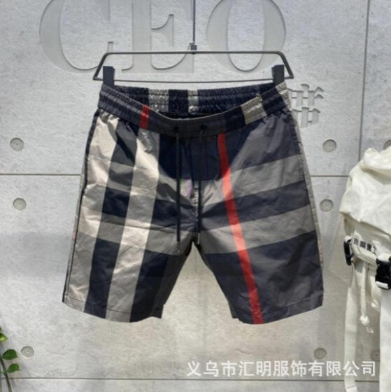 New cross-border men's shorts, summer new quick-dry beach pants, sports casual mid-length pants, simple workwear plaid pants New cross-border men's shorts, summer new quick-dry beach pants, sports casual mid-length pants, simple workwear plaid pants