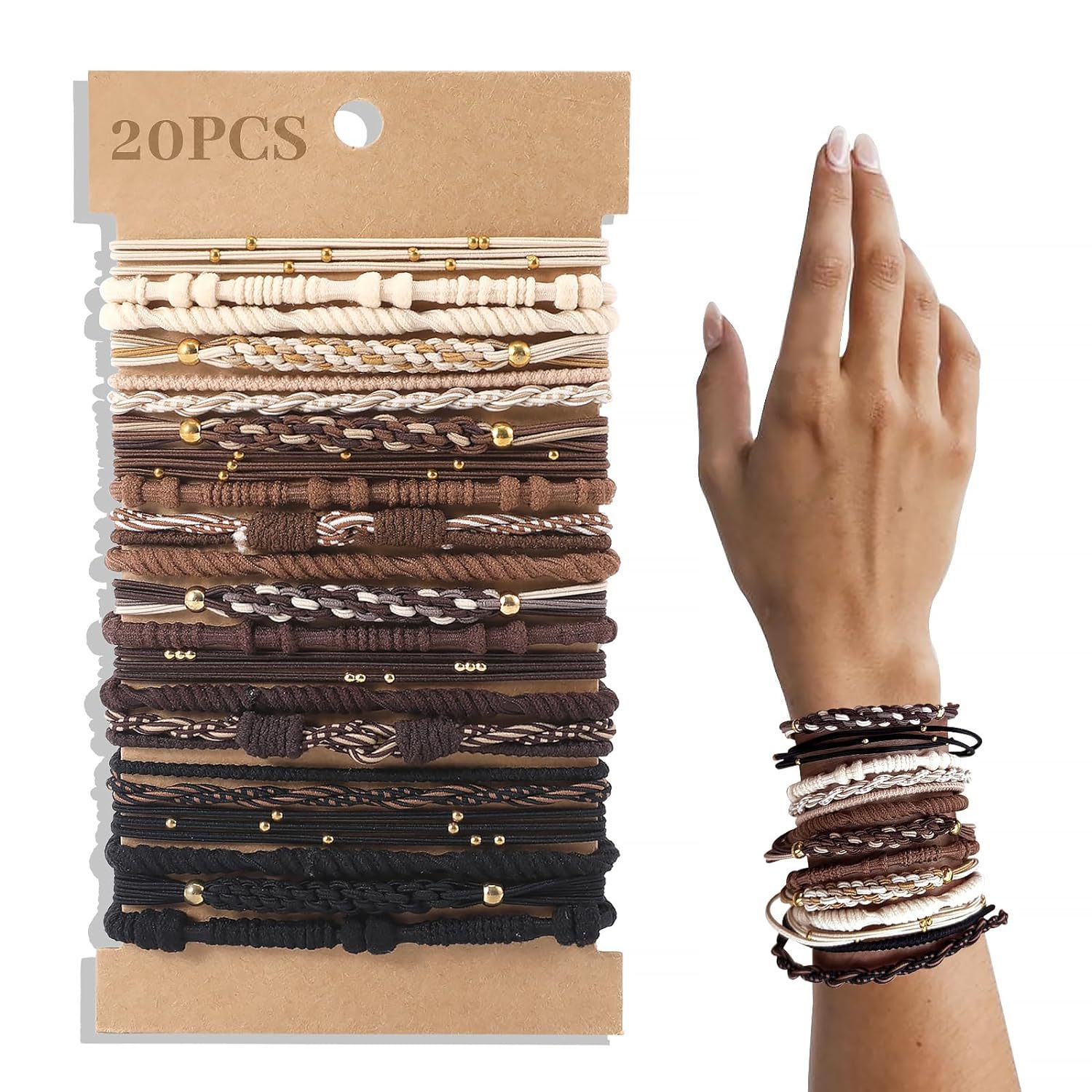 Transfronterizo Amazon popular hecho a mano banda de goma básica banda de pelo de la vendimia de las mujeres cuerda del pelo pulsera Bohemia accesorios para el cabello