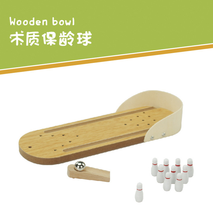 Madera mini bolos padres-hijos juegos de mesa interactivos juegos de mesa de juegos de mesa interiores al por mayor