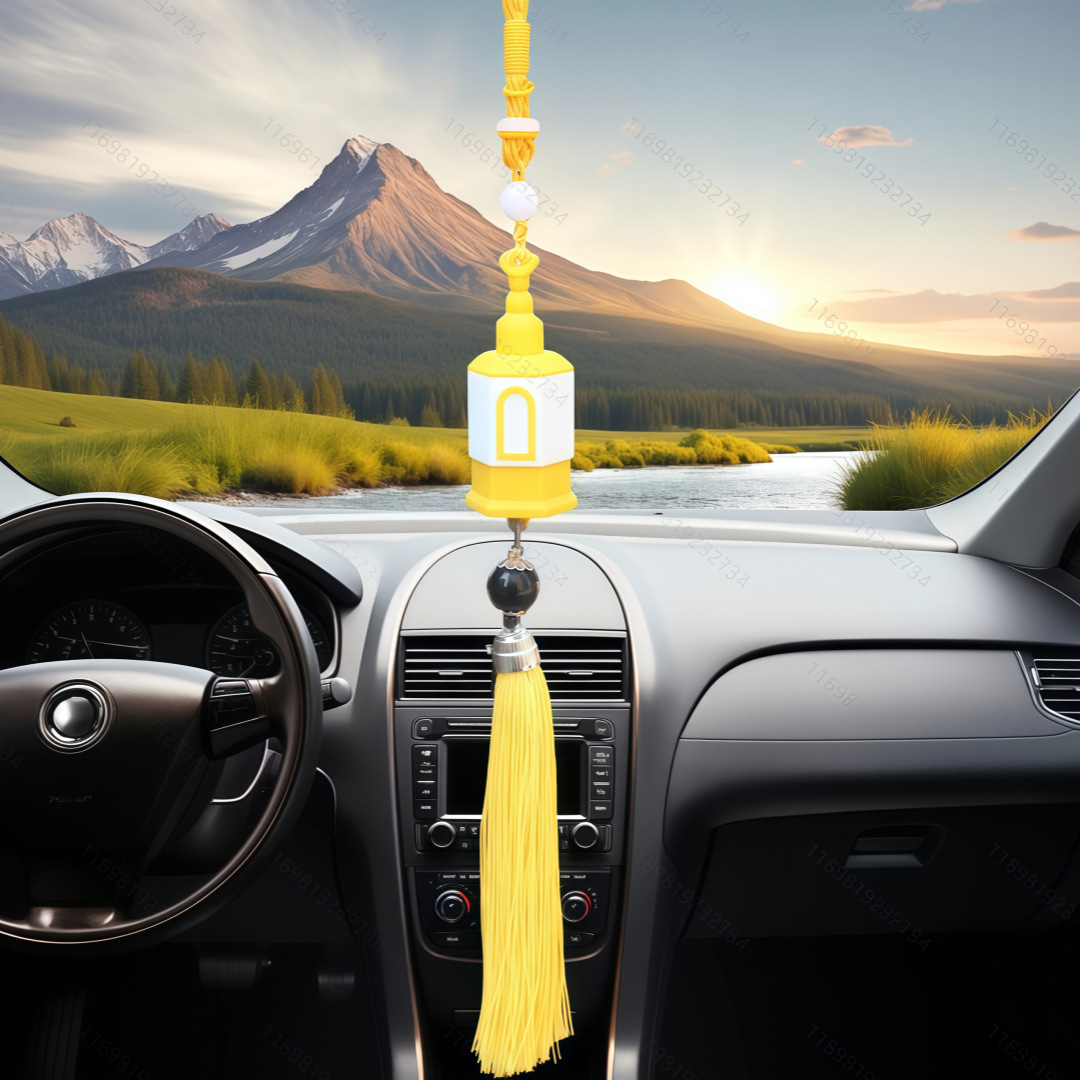 Car interior decorations, hanging ornaments, bottle-shaped pendants, rearview mirror pendants, small plastic pendants, drop-shipping available on TEMU