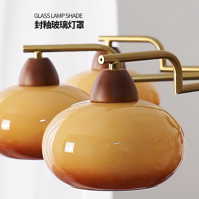 American retro dormitorio lámpara de techo Bauhaus crema de viento vintage comedor estudio sala de estar luz principal
