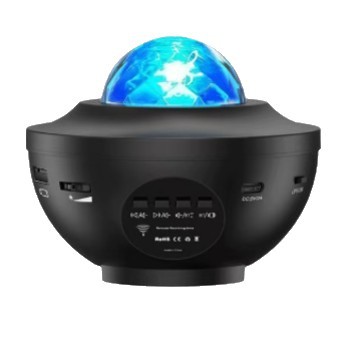 Agua patrón luz proyección sueño Aurora Boreal proyección luz láser estrellado cielo Bluetooth música atmósfera noche luz cielo estrellado Luz