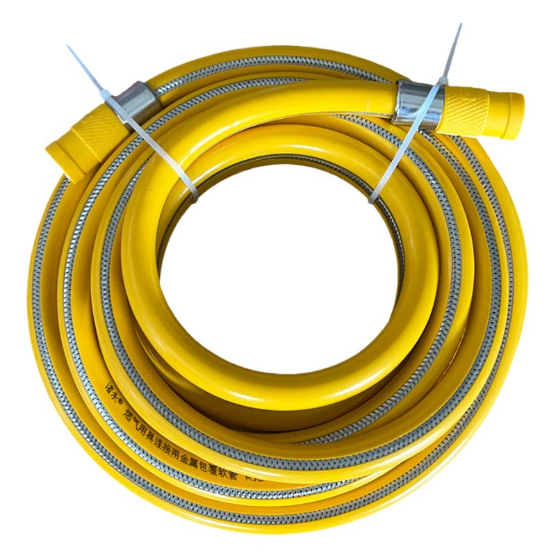 Труба газовая стальная 3С, металлизированная, для сжиженного и природного газа, шланг для газовой плиты, взрывобезопасная, среднего давления
