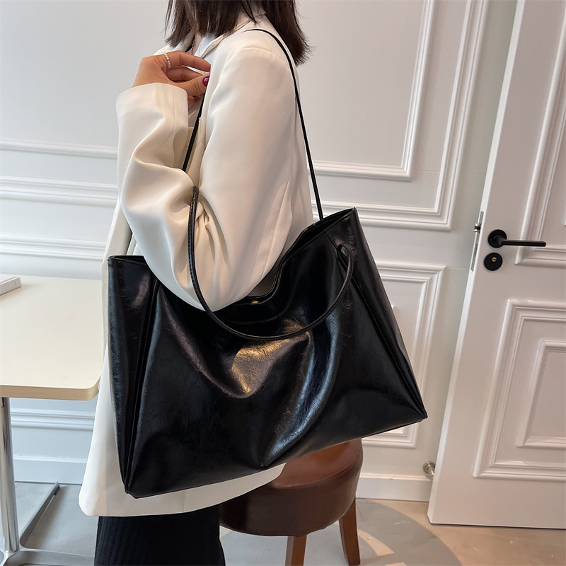 Casual Big Bag 2021 New Trendy Fashionable Simple ins Women's Bag Shoulder Bag Large Capacity Commuter Tote Bag