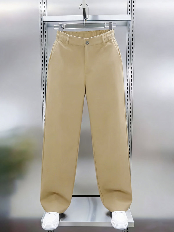 Men's Cross-Border Trousers European Size Foreign Trade New Style Jogger Pants Gray Black Khaki Blue High Waist in Stock Other Colors