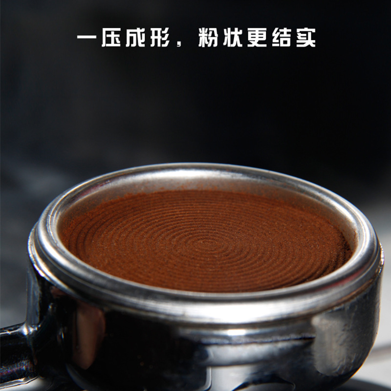 Stainless steel powdering tool, macaron coffee powdering tool, flattening hammer, 58mm filler