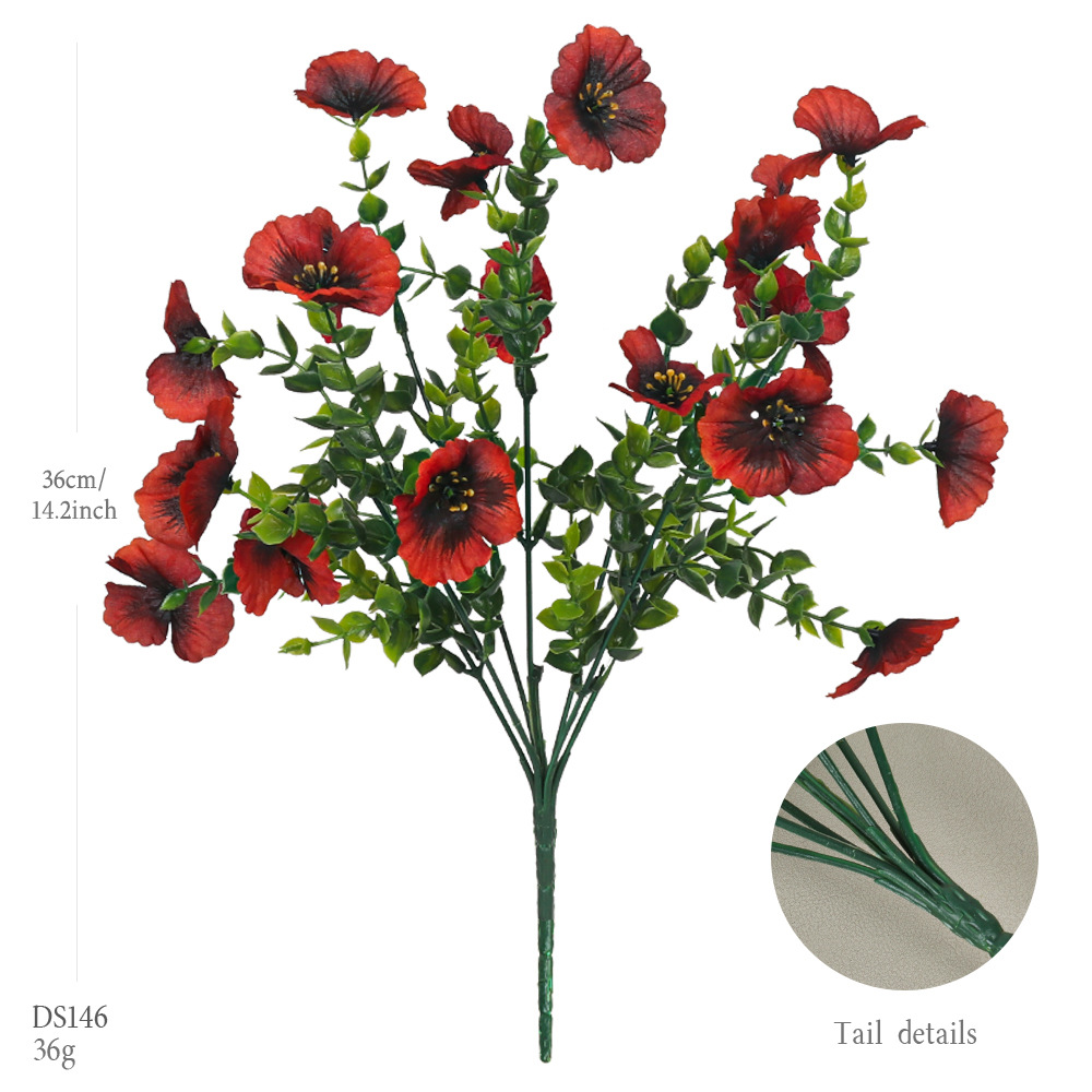 DS146-석류 레드 스프링 팬지