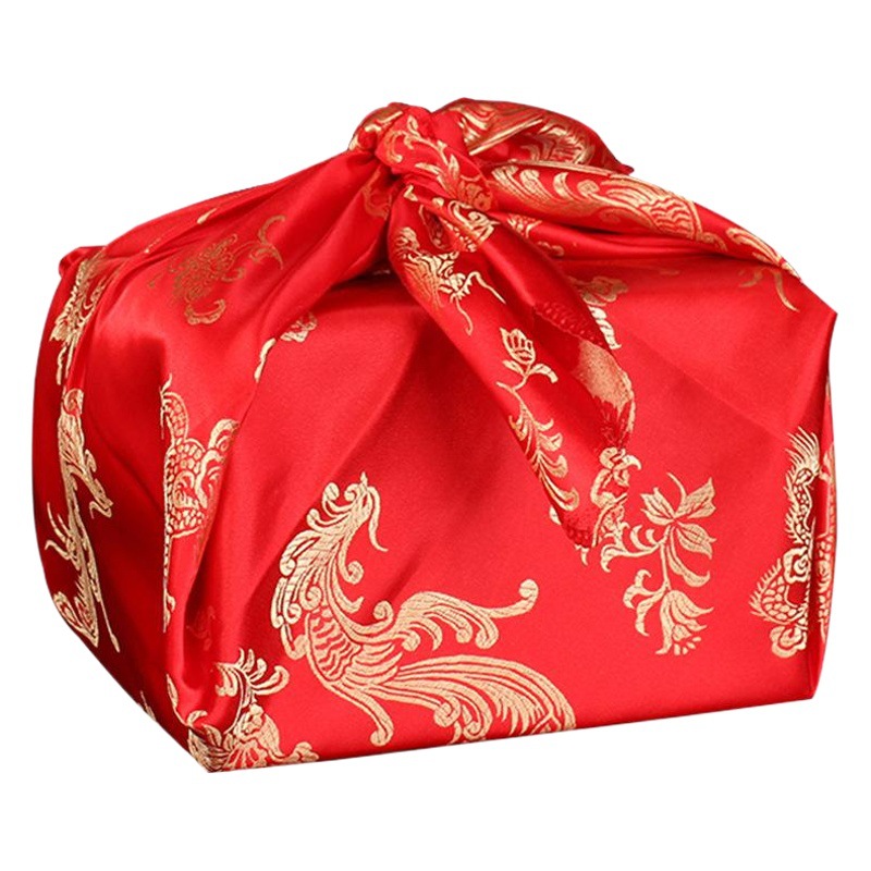 Velo de novia, artículos para bodas, mantel para bodas, tela para envolver, vestido de novia, tela jacquard roja, dotación nupcial, boda festiva