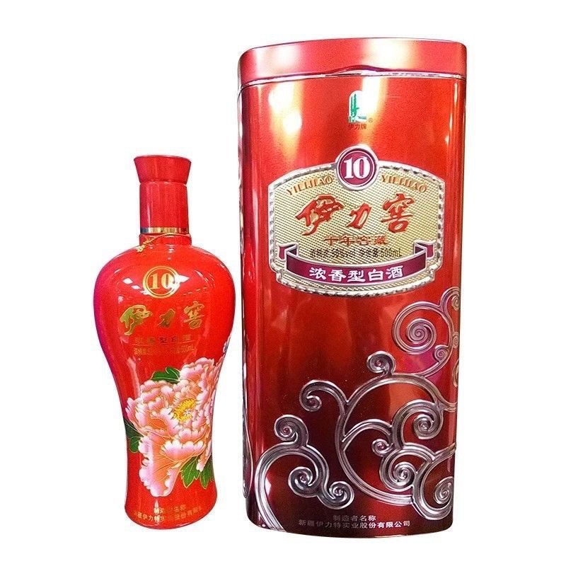 新疆白酒伊力特伊力窖十年窖藏50度6*500mL/箱粮食酒批新疆特产