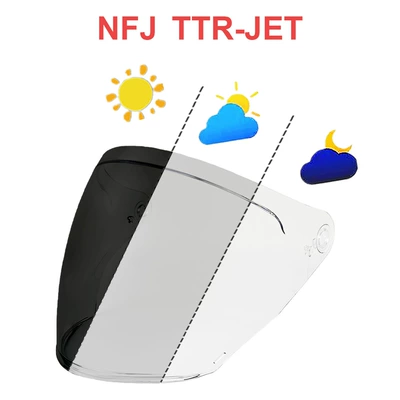 Dəbilqə (Kaska) aksesuarları: Accessories Uv Protection - nfj-transparent-turns-dark-black