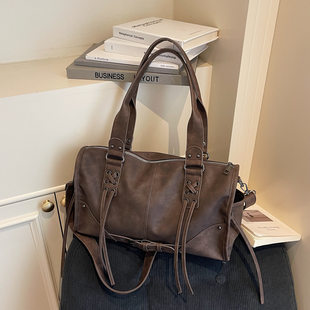 Demi-season retro universal capacious belt, shoulder bag one shoulder, South Korea