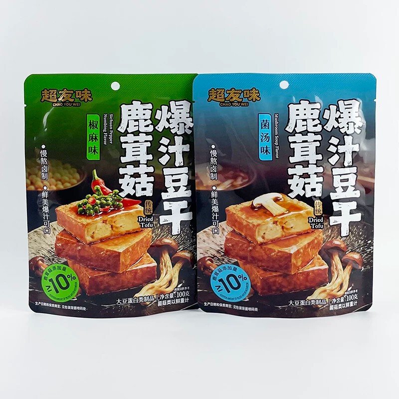 Super Yowei Deer Antler Mushroom Spicy Tofu Soup Flavor 100g, Internet-famous Instant Braised Tofu Snack