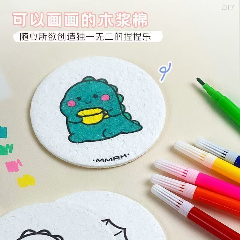 感恩节可爱洗碗海绵擦木浆棉厨房洗碗神器刷碗海绵块百洁布魔力擦|undefined