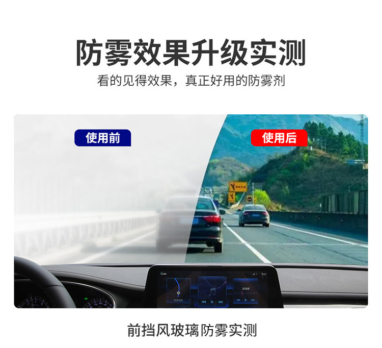 Anti-Fog Agent, Rain Repellent, Rearview Mirror Anti-Rain Film, Defogger, Windshield Waterproofing Agent, Anti-Fog Spray, Automotive Supplies