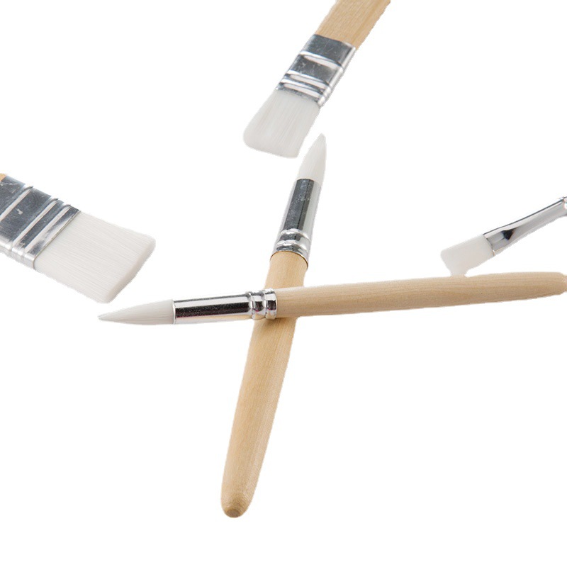 Directo de fábrica 6 registro varilla corta combinación cepillo traje acuarela pintura acrílica pintura cepillo al por mayor