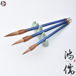 High-End Calligraphy Brush Set for Wolf Hair, Suitable for Regular Script, Cursive Script, and Traditional Chinese Painting Landscapes, Available in Professional-Grade Large, Medium, and Small Sizes