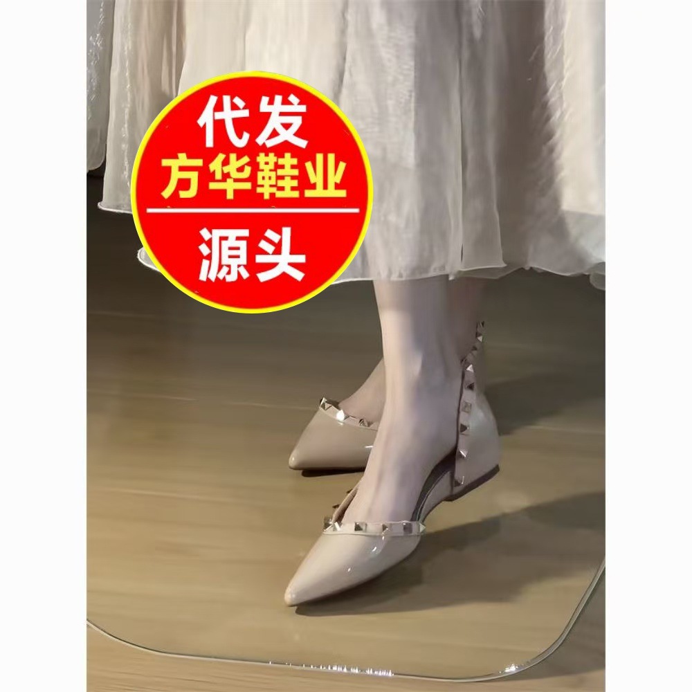 20256 nuevos puntos de punta superficial Mary Zhen tacones de zapatos de mujer zapatos de cuero suave superfibra interior PU superior