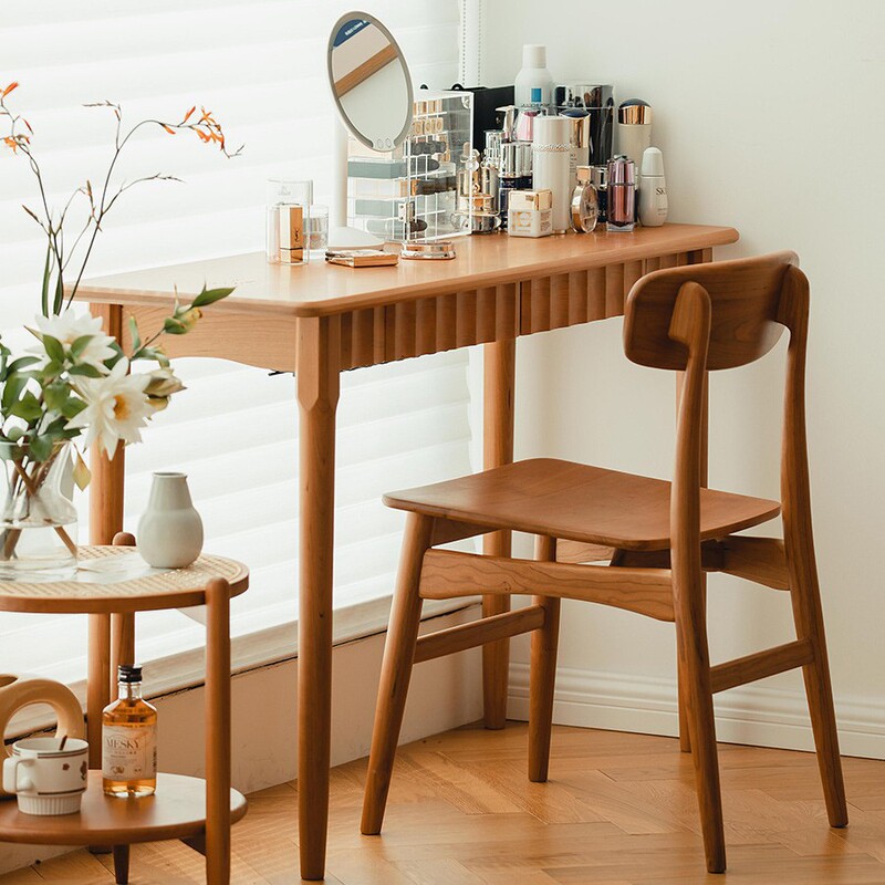 Nordic solid wood desk home living room wall with drawer writing Workbench small apartment multi-functional computer desk Nordic solid wood desk home living room wall with drawer writing Workbench small apartment multi-functional computer desk