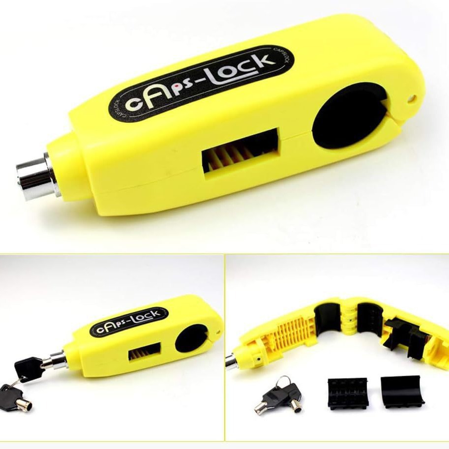 ユニバーサルオートバイハンドルバーロックアラームスロットルロックオートバイハンドルロック盗難防止ロック電気自動車ホーンロックブレーキロック