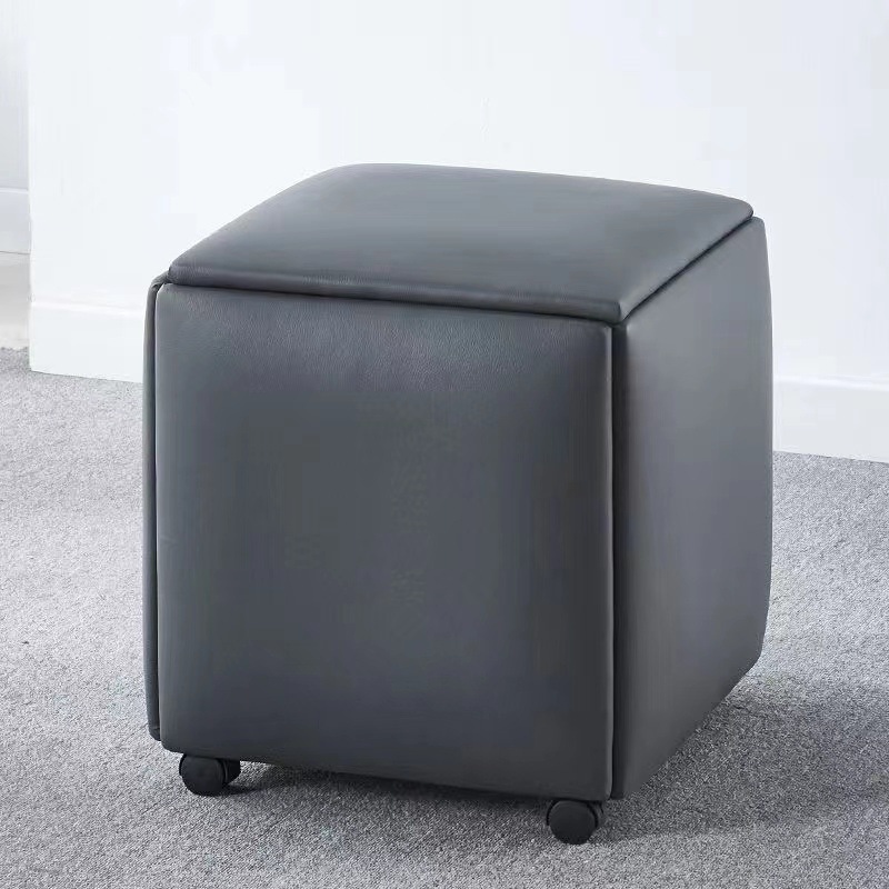 Nórdico multifuncional taburete de sofá Rubik 5 en 1 taburete bajo taburete de cambio de zapatos casero taburete red taburete de mesa de té sala de estar