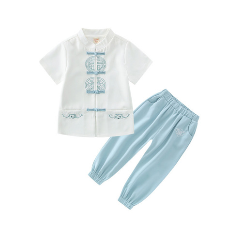 Children's Hanfu Guozi National Culture Costume for Boys and Girls, Poetry Recitation Performance Dress for Kids, June 1st Performance Costume, Chinese Style Ancient Costume, Summer