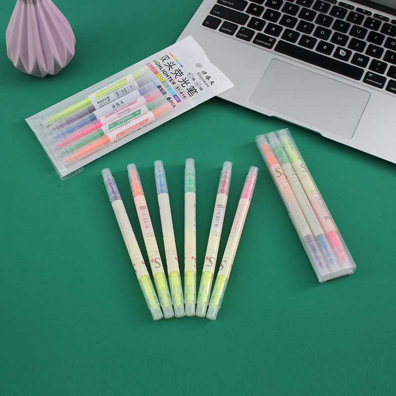 Two-color double-sided fluorescence set