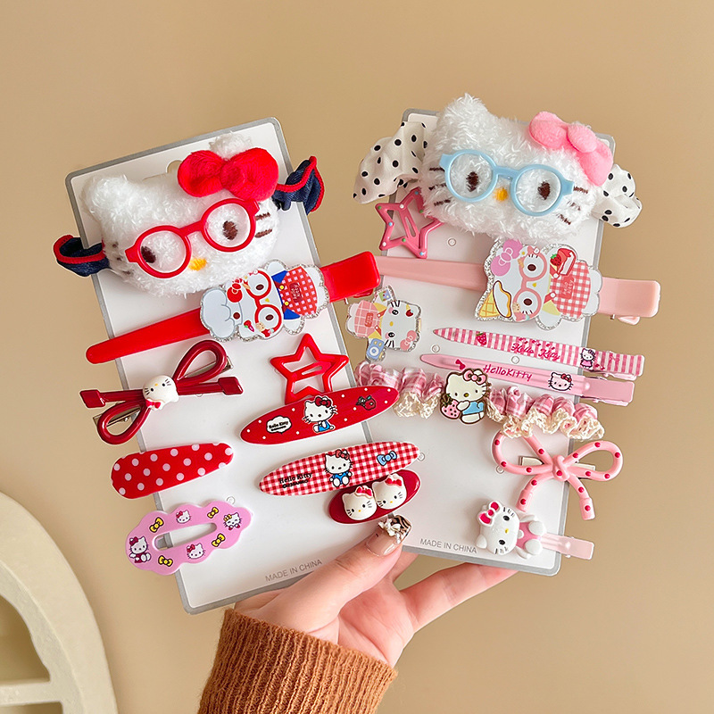 High-Looking Cartoon Sweet Girl Hair Accessories Set Girl Princess Hairpin Headdress Gift Cute Hairpin Stall Batch