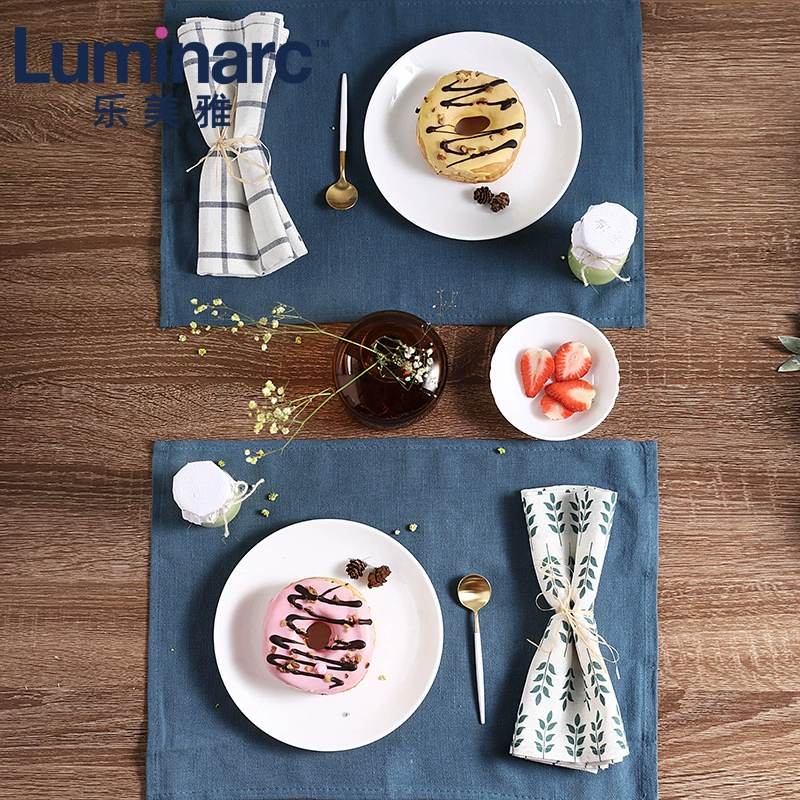 Стеклянная посуда Luminarc (Le Meiya) белоснежная, столовая тарелка, суповая миска, набор для домашнего использования