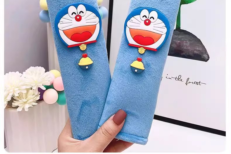 Car Seat Belt Shoulder Cover, High-End, Anti-Strangle, Soft, Jingle Cat, Cute, Extended Car Decoration Cartoon