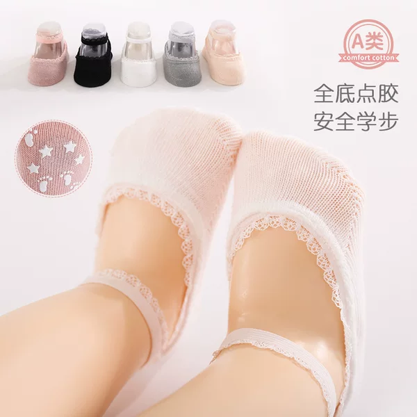 Baby Socks Summer Thin Non-Slip Baby Dance Socks Cute Loose Mouth Breathable Girls Cotton Socks Manufacturer Wholesale