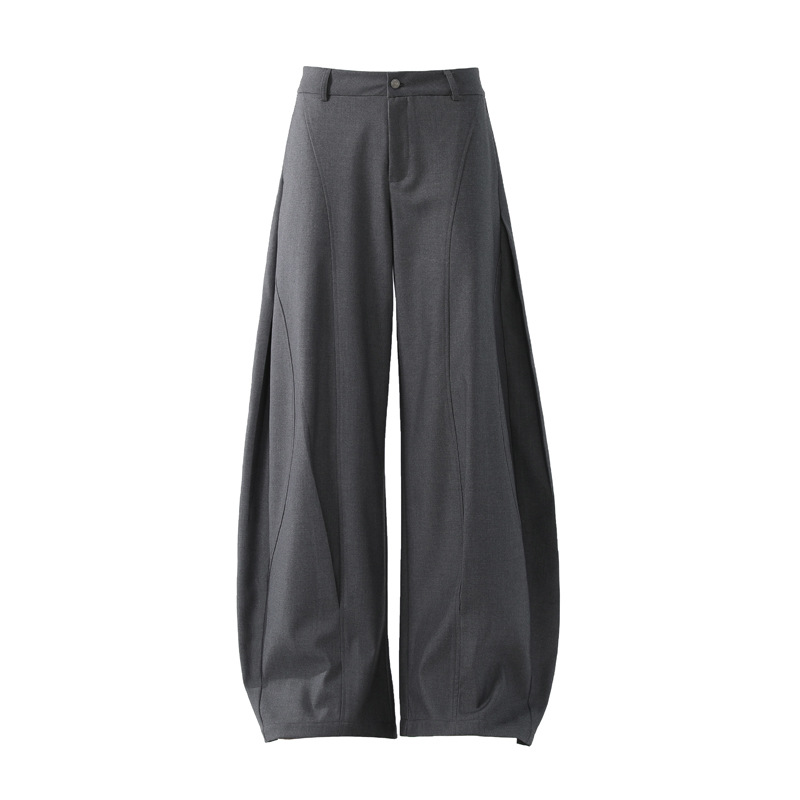 2025 Trendy Brand Advanced Sense American Style Deconstruction Design Sense Machete Pants Men's cleanfit Sense Wide Leg Casual Pants