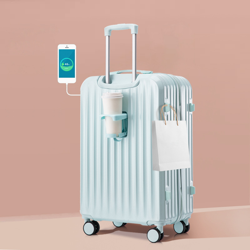 [Fábrica de selección estricta] explosión multifuncional de 20 pulgadas maleta silenciosa rueda universal caja de cifrado de alto valor de cara fuerte