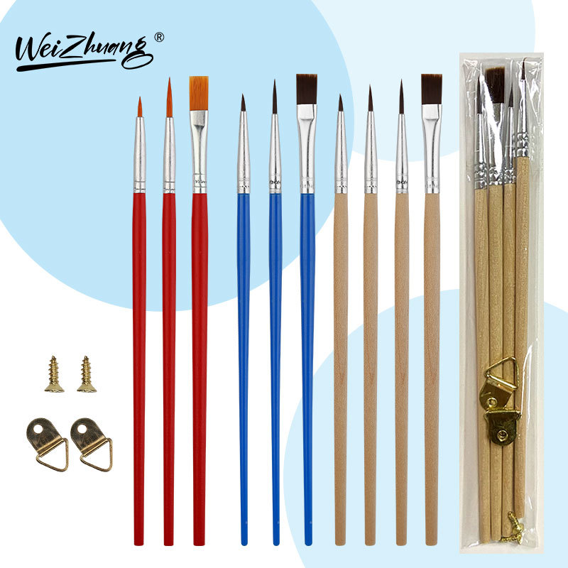 Plastic digital nylon brush, children's liner, ceramic pigment acrylic made of plaster