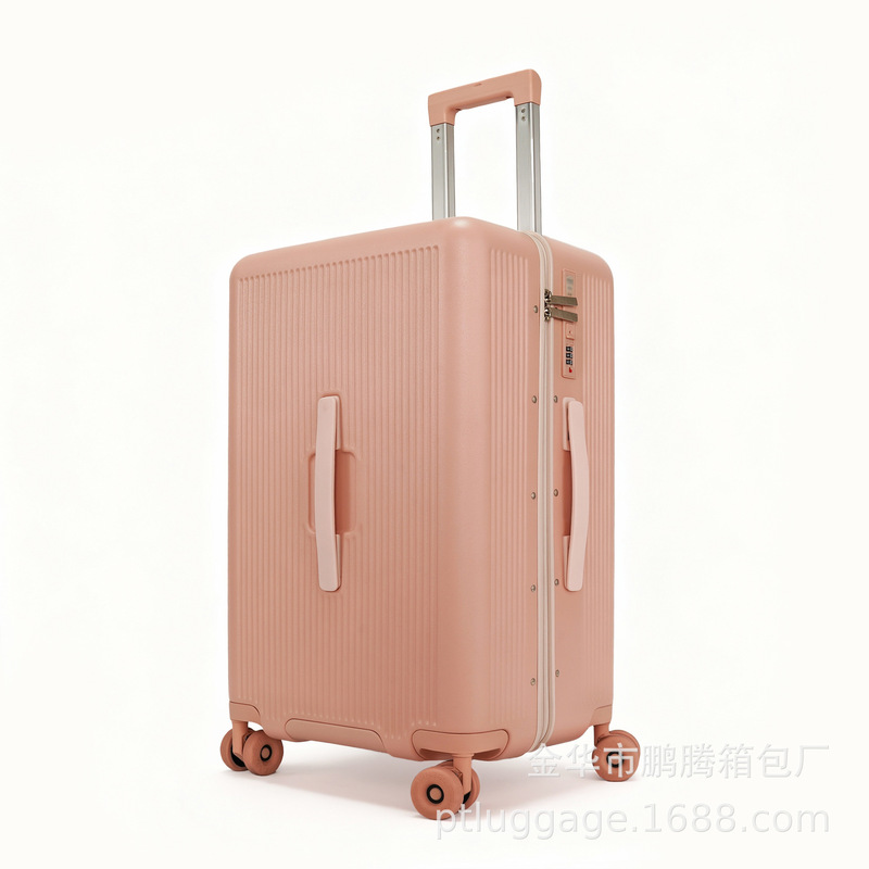 High-Looking Suitcase 202428Pc+Abs Password Hard Style with Frame Strong and Durable Zipper Travel Trolley Case