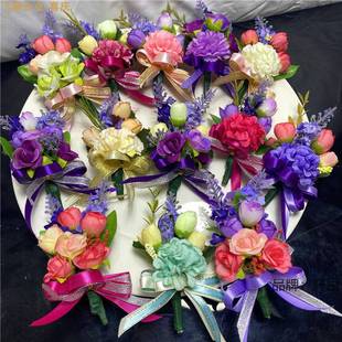Business Event Opening Celebration Meeting Ribbon-Cutting Company Vip Alumni Association Guest Annual Meeting Corsage Brooch Artificial Flower