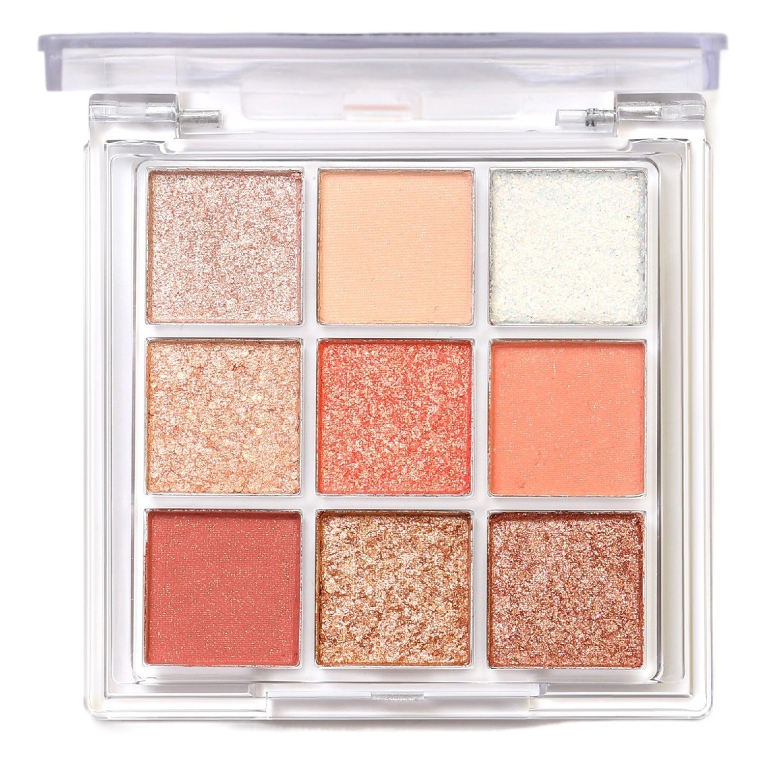 Palo de sombra de ojos transparente de nueve colores de Kappel, el mismo tipo de paleta de sombras de ojos de color tierra mate nacarado