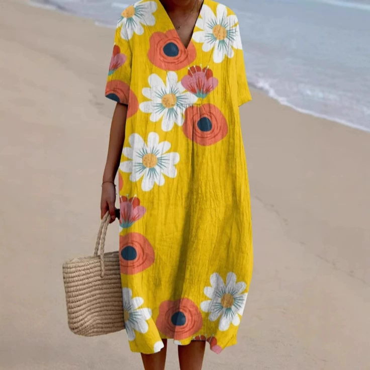 Независимый сайт, новое женское платье больших размеров с карманом и короткими рукавами, креативное праздничное платье с рисунком рыбы