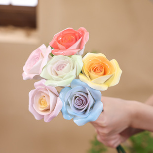 陶瓷花艺仿真玫瑰 | 1688高仿真永生花批发