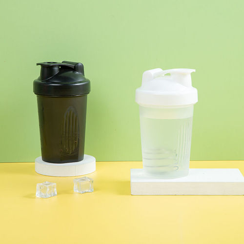 400ML Sports Protein Shake Cup Advertorial Cup with Graduations Fitness Plastic Shaker