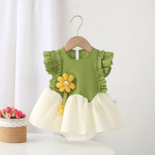 夏季婴儿连体衣女宝宝满月百天衣服小公主外出洋气时尚包屁裙新款