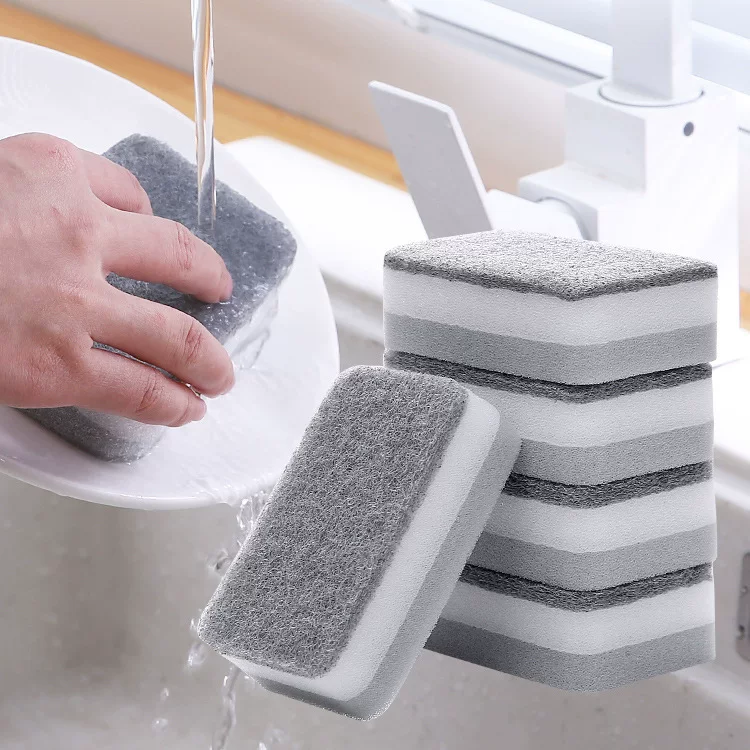 Double-sided hygienic sponge bath sponge, increased thickness