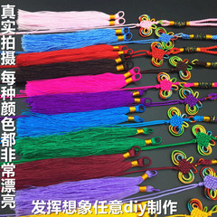 Lantern knot hanging ornament small bow half-finished batch DIY handmade accessory car hanging loop tassel