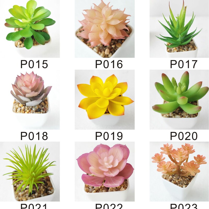 Simulated Succulent Simulated Succulent Flower Head Simulated Bonsai DIY Accessories Manufacturer Customized Color Succulent Flower Head Set