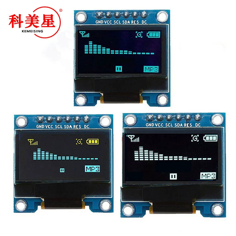 0.96-дюймовый 6-игольчатый OLED LCD дисплей модуль SPI связь 12864/STM32/51/обычный