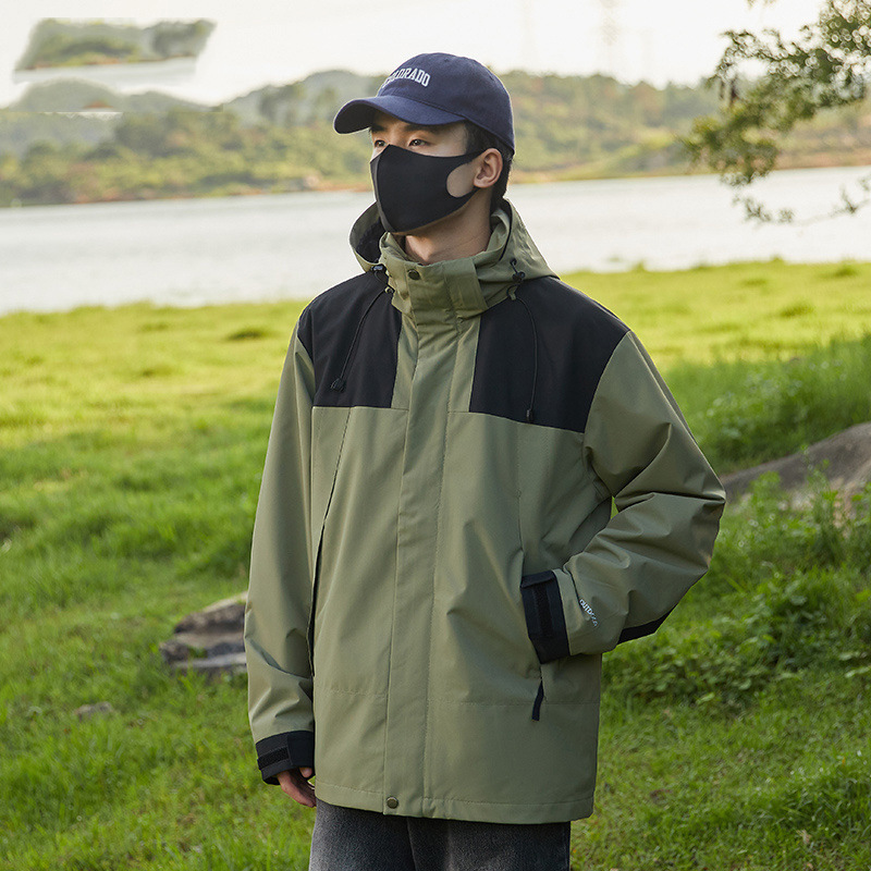 Chaqueta de Montaña Impermeable y Cortavientos 3 en 1 Desmontable, Estilo Unisex, Nueva Colección 2025