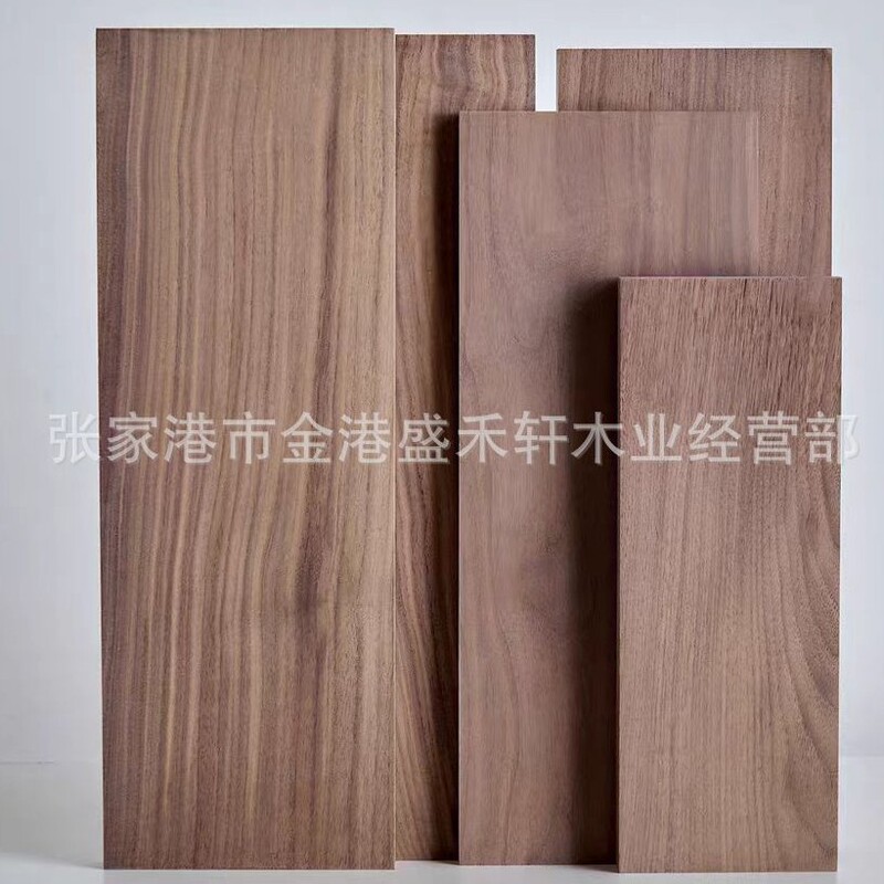 North American Black Walnut Solid Wood Board, American Black Walnut Raw Wood Tabletop, Straight Edge Shelf Board, Thin Board