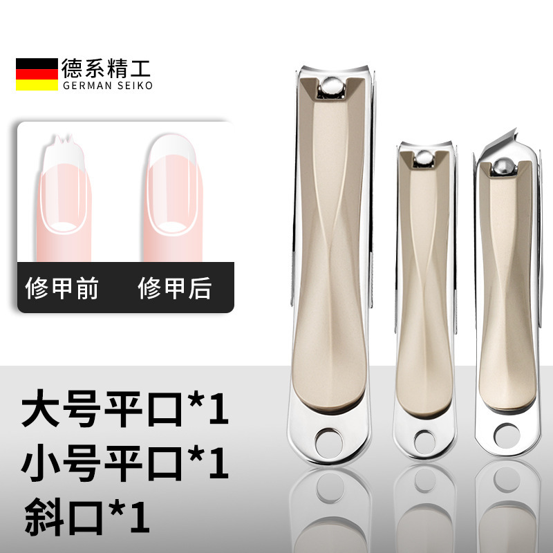 Clippers de uñas anti-splash herramientas de pedicura casera conjunto de tijeras de uñas trincheas cortadora de uñas para hombres y mujeres tijeras individuales image 7